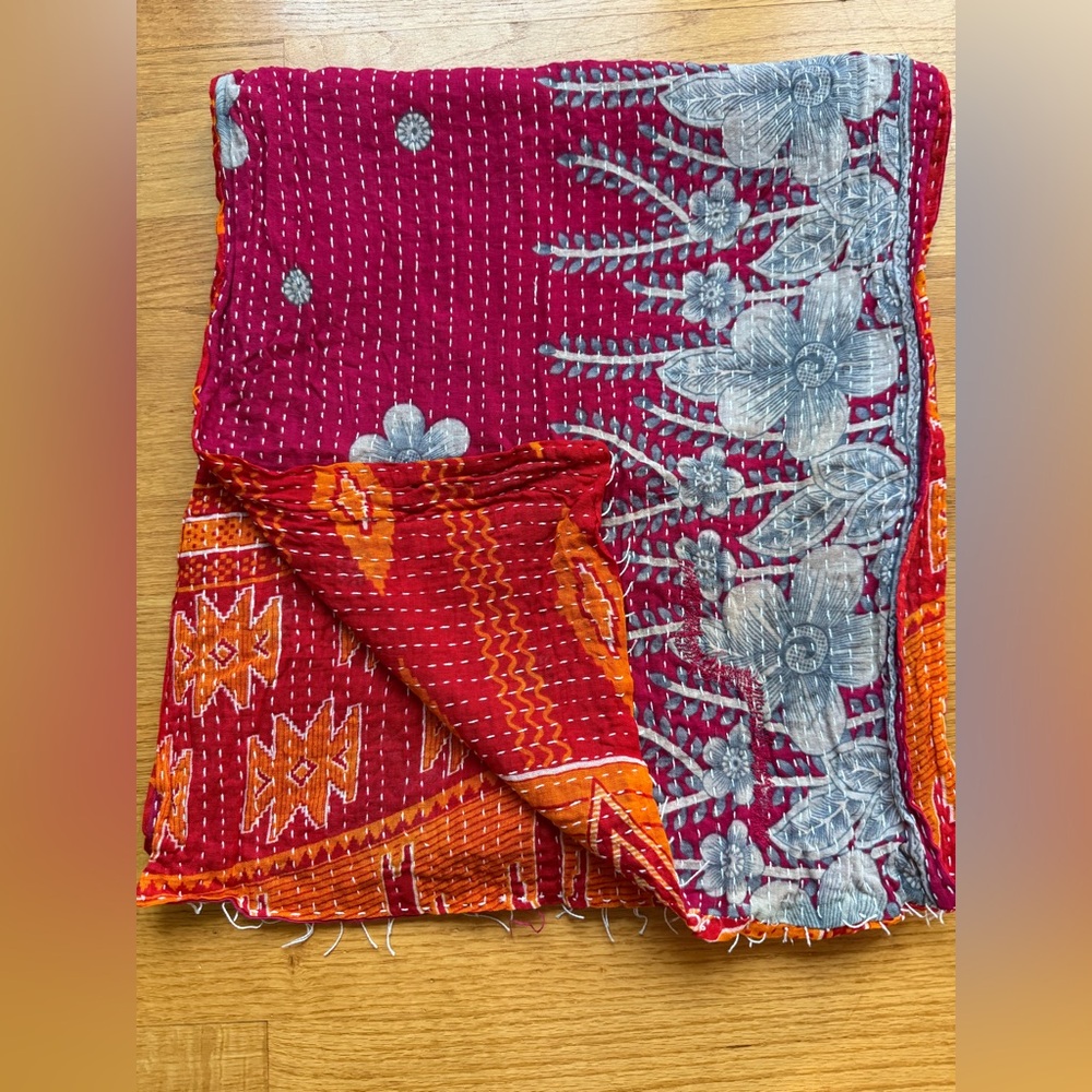 Reversible Kantha Scarf